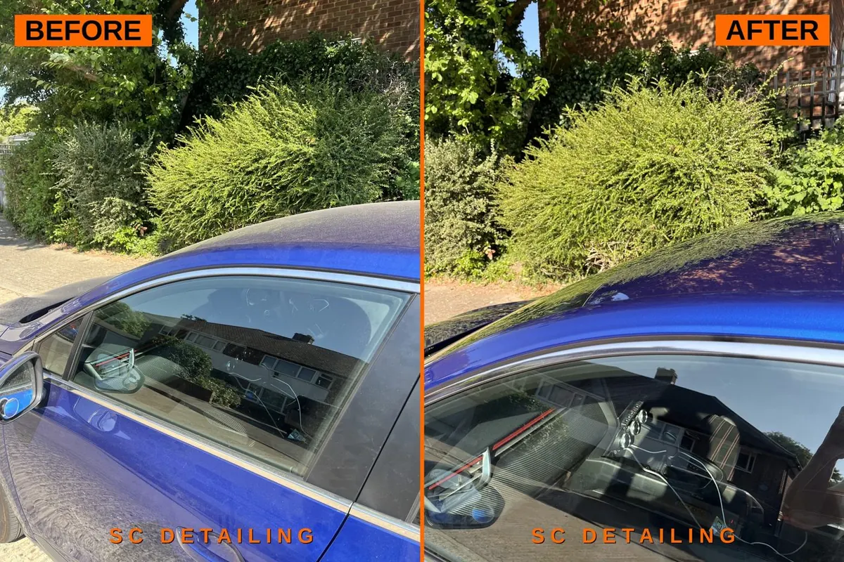 Renault Clio side — before and after valet, Petts Wood